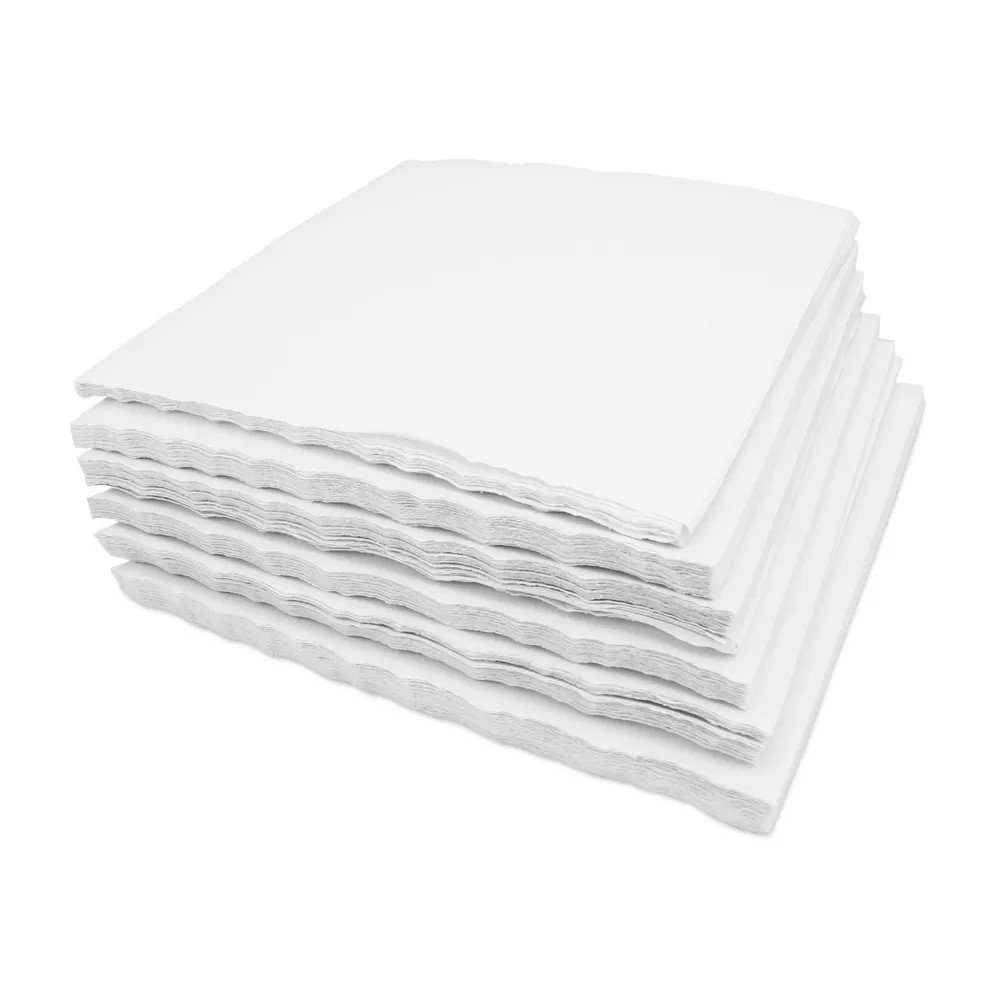 Papel Crepado Branco Cx C 500 Folhas - Polar Fix 30 x 30 Cm