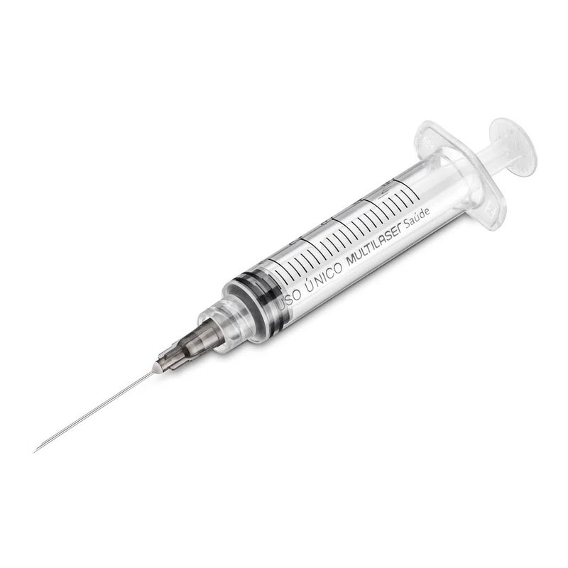 Seringa Com Agulha Luer Lock - Multilaser - 05 mL - Com 100