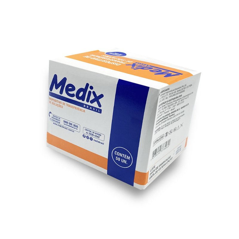 Dispositivo Transferência de Soluções Caixa com 50 - Medix