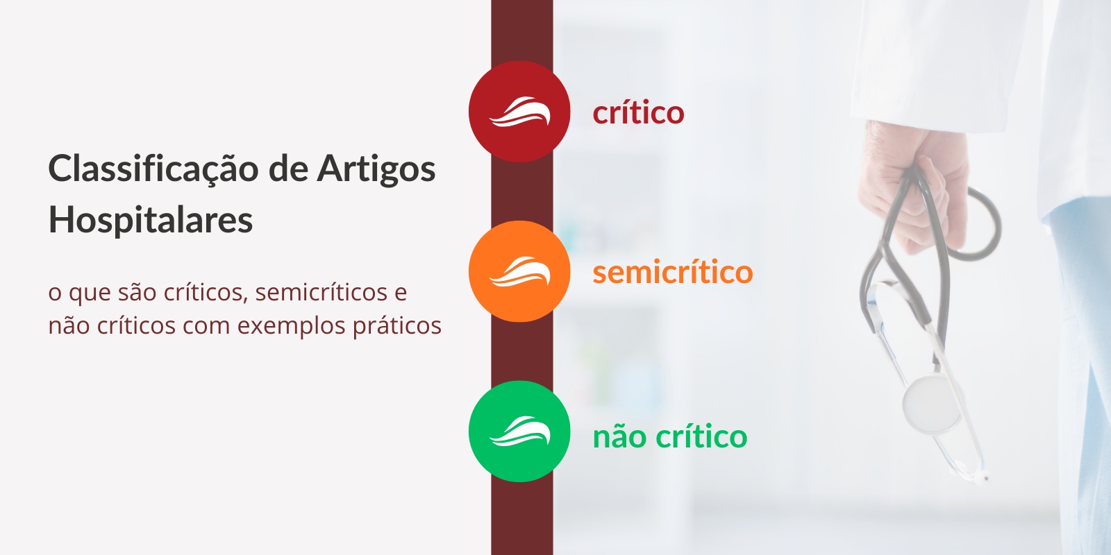 Ambiente hospitalar humanizado com materiais cr&iacute;ticos, semicr&iacute;ticos e n&atilde;o cr&iacute;ticos