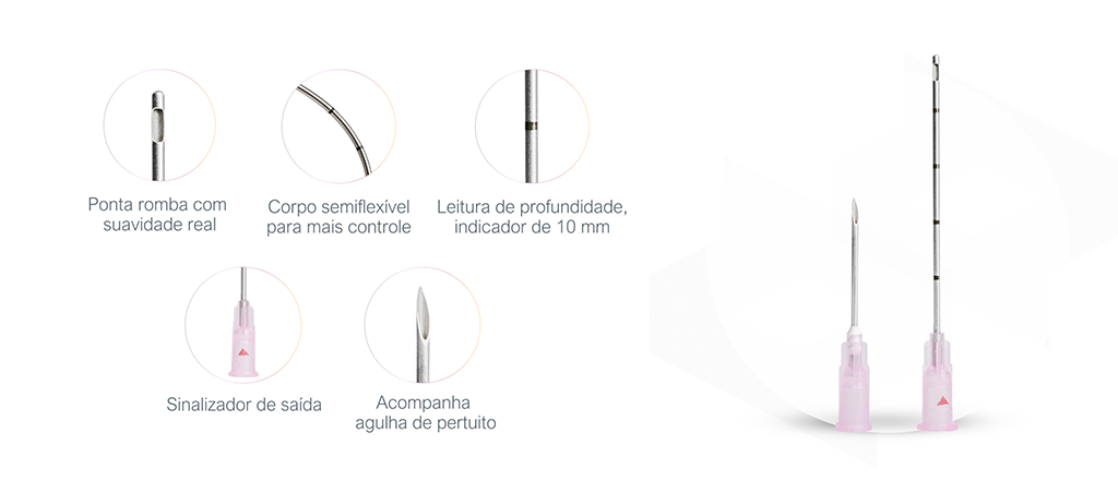 Linha de Microc&acirc;nulas Verve com diferentes calibres e comprimentos